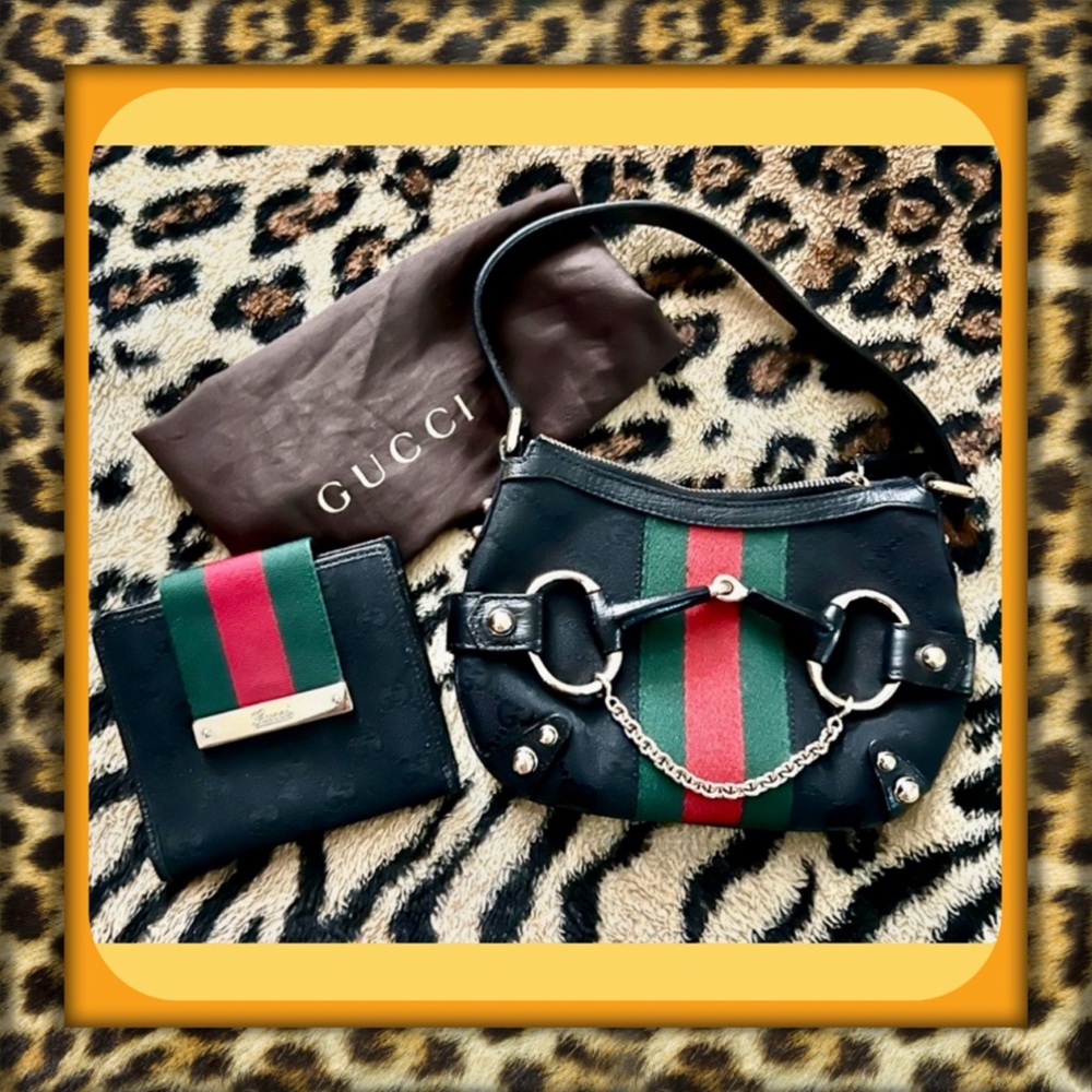 👑✅PRICE FIRM✅AUTHENTIC Gucci Tom Ford Horsebit Bag and Wallet Set